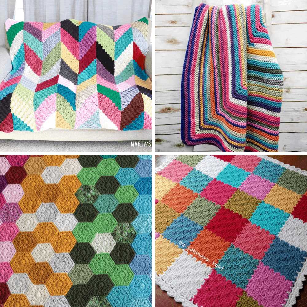 Scrap blanket knit pattern