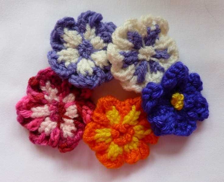 Flower knit pattern