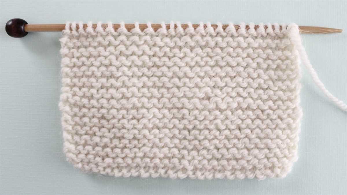 Knit every row pattern