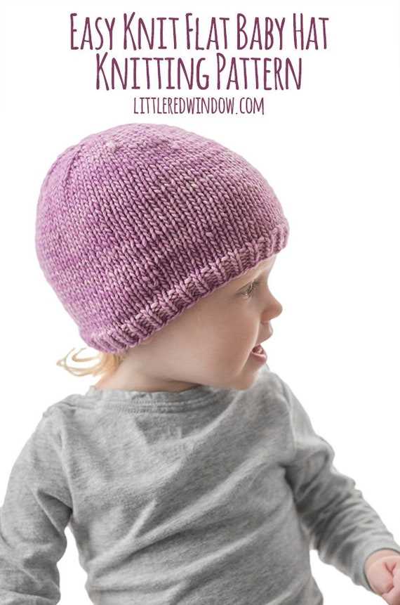 Newborn hat knitting pattern straight needles