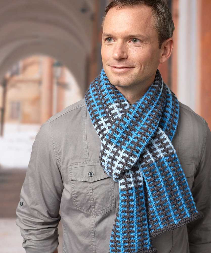 Easy men's scarf knitting pattern free