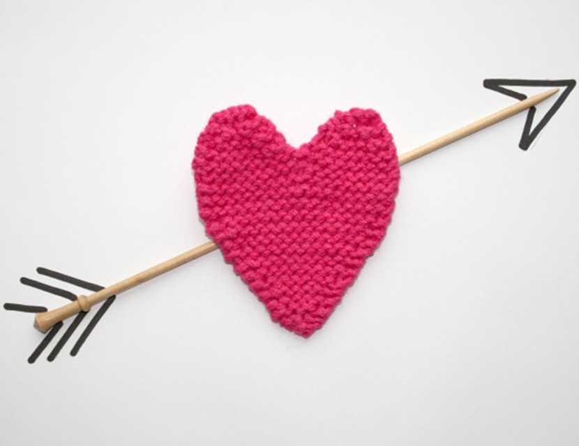 Easy heart knitting pattern free