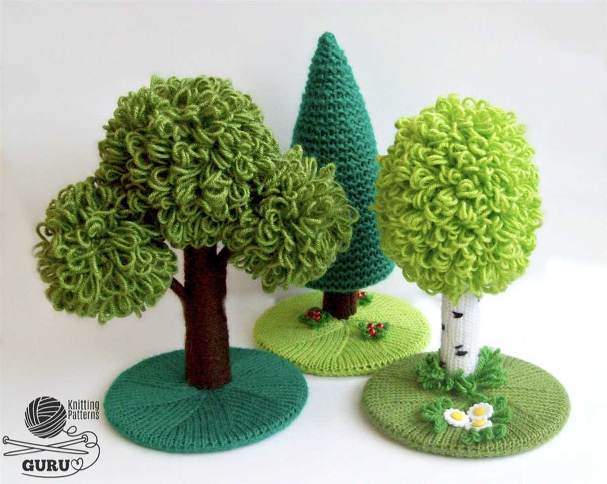 Forest knitting pattern