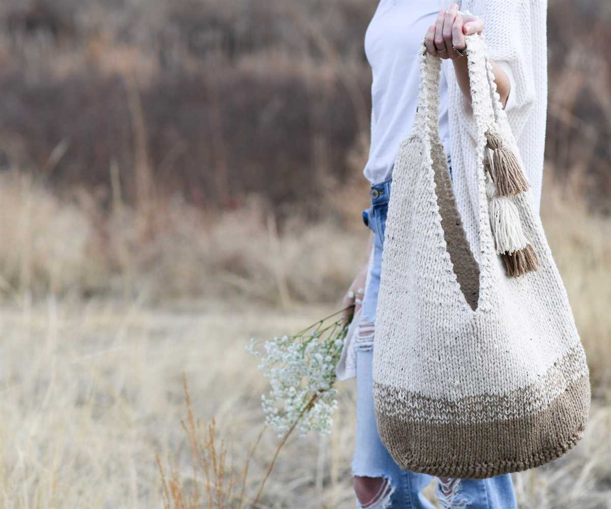 Knitting tote pattern