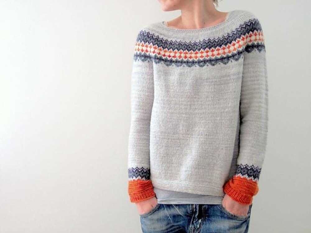 Fair isle jumper knitting pattern free