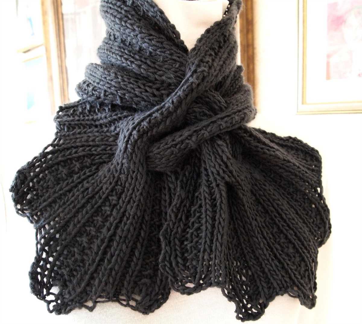 Hand knit scarf patterns