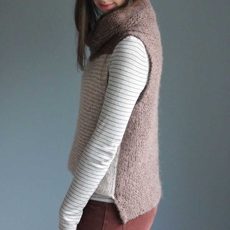 Cowl neck sweater pattern knit