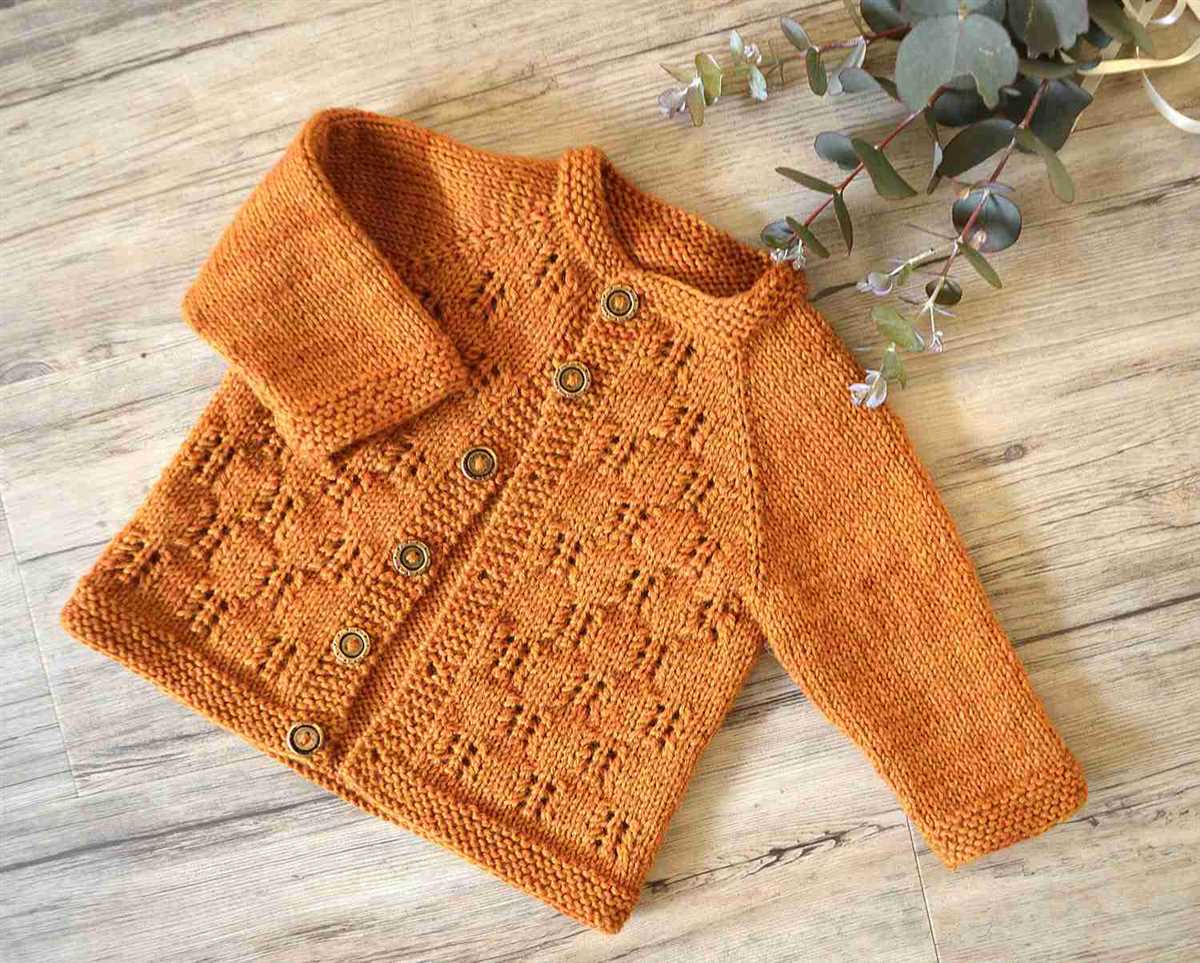 Child's top down cardigan knitting pattern