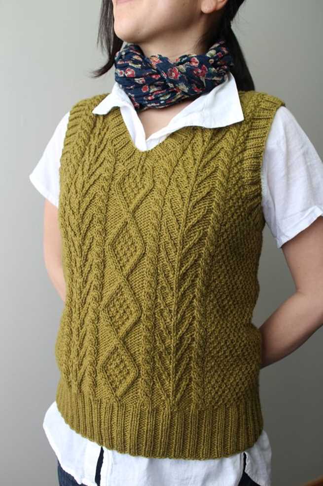 Vest knitting pattern free