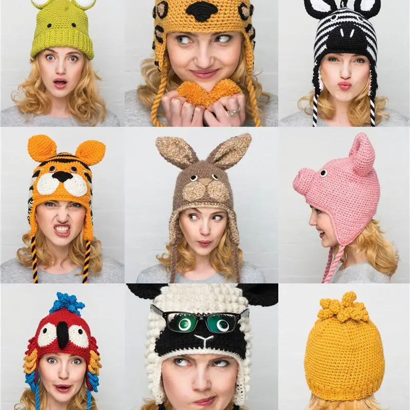 Animal hats 15 patterns to knit and show off