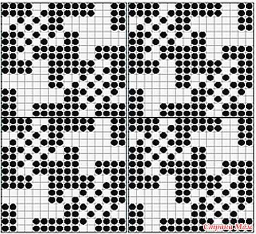 Knit houndstooth pattern