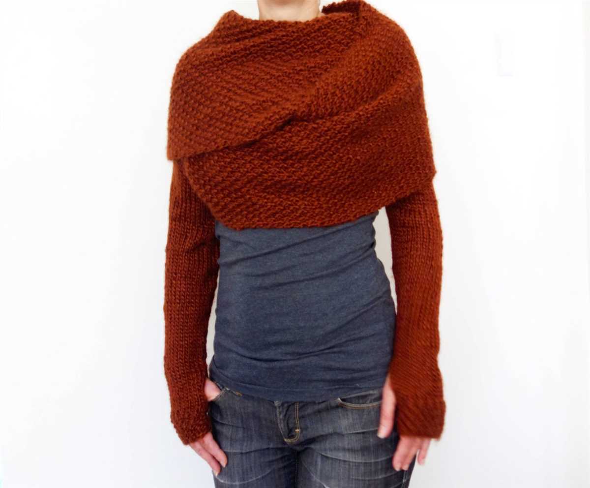 Wrap scarf knitting pattern