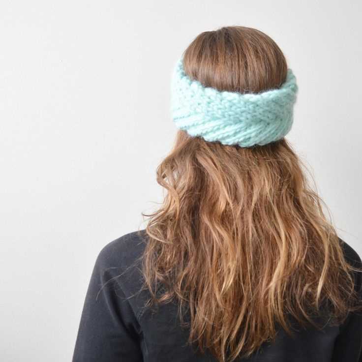 Bulky yarn knit headband pattern