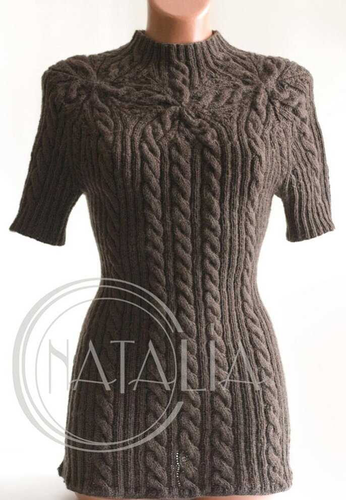 Cable knit sweater dress pattern