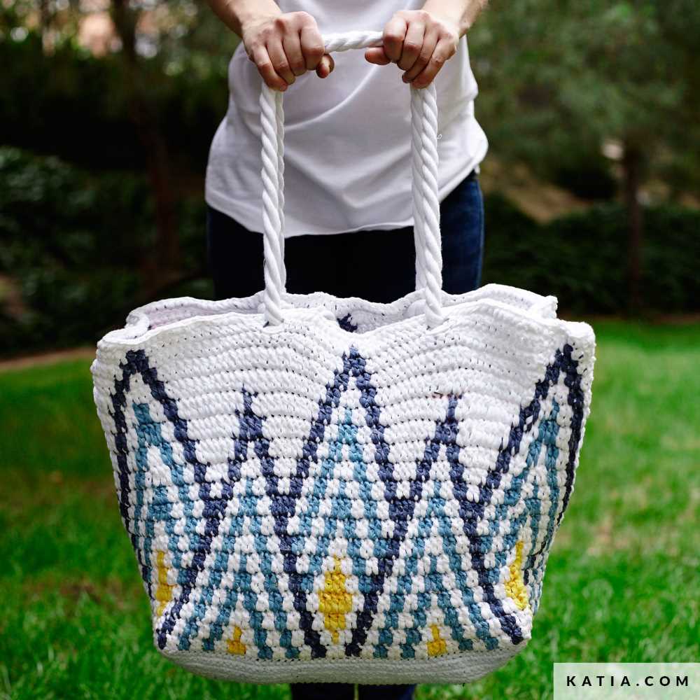 Knit beach bag pattern