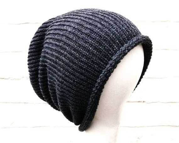 Slouch beanie knitting pattern