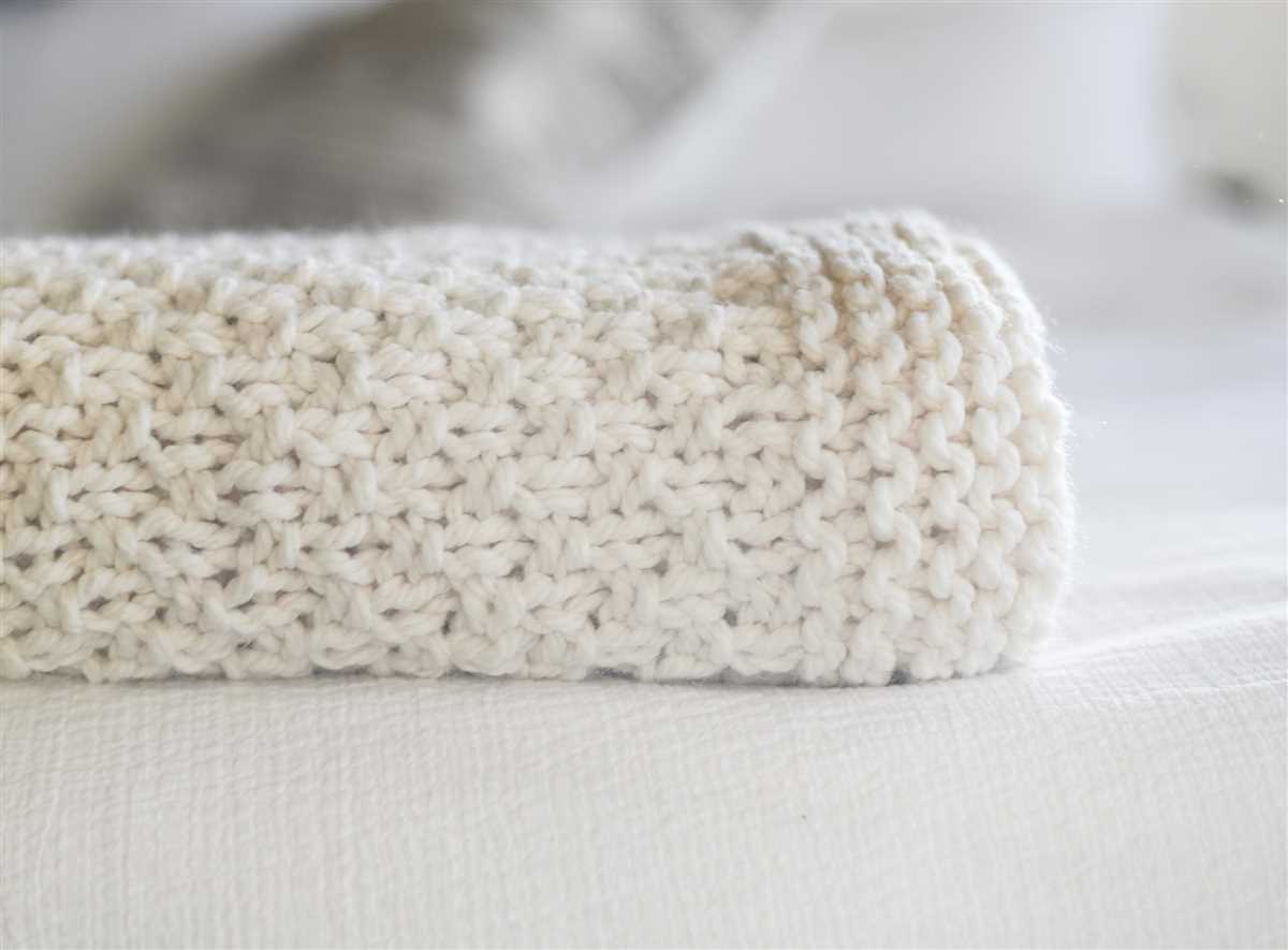 Knitting blanket pattern for beginners