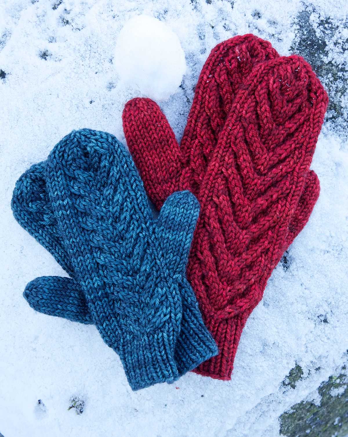 Free knitting pattern for childrens mittens