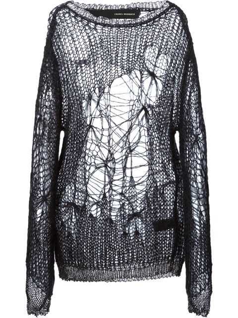 Distressed knitting pattern