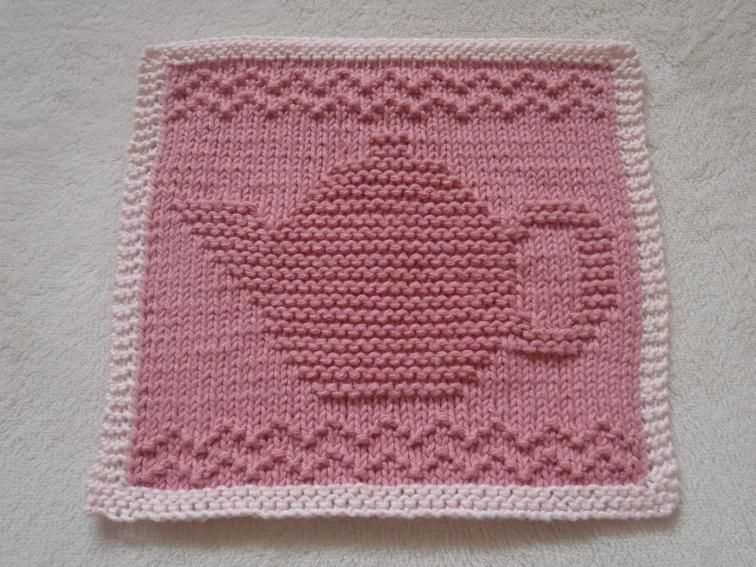 Mitered square knitting pattern