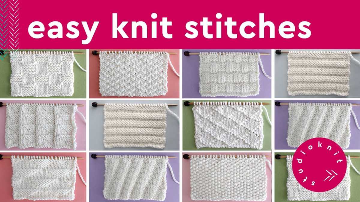 Beginner knit stitch patterns