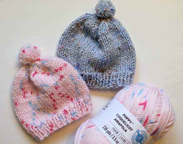 Newborn knit hat pattern for hospitals