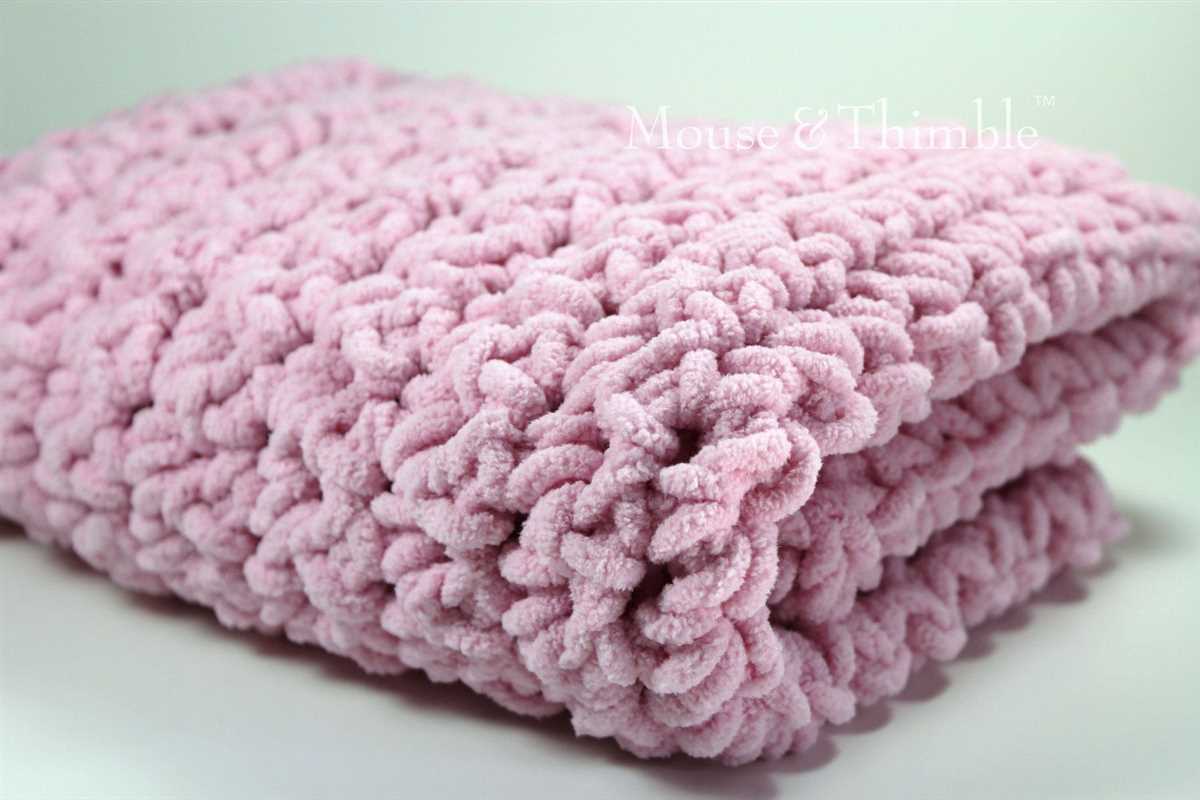Free chunky knit baby blanket pattern