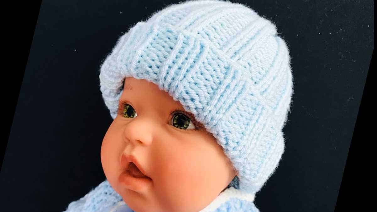 Newborn hat knitting pattern straight needles