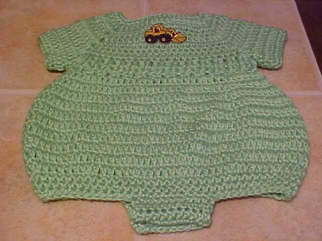 Newborn romper knitting pattern