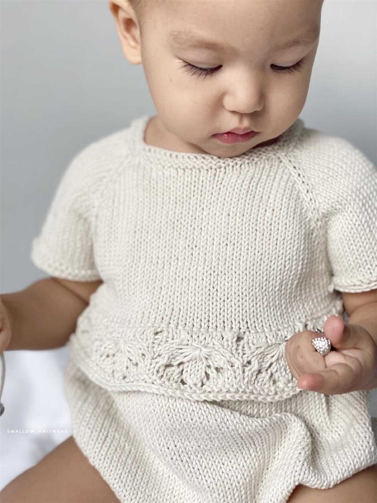 Newborn romper knitting pattern