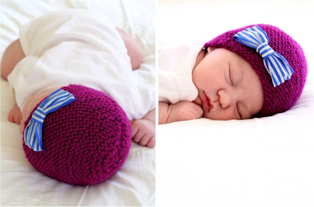 Newborn knit hat pattern for hospitals