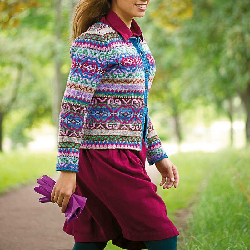 Free fair isle cardigan knitting patterns