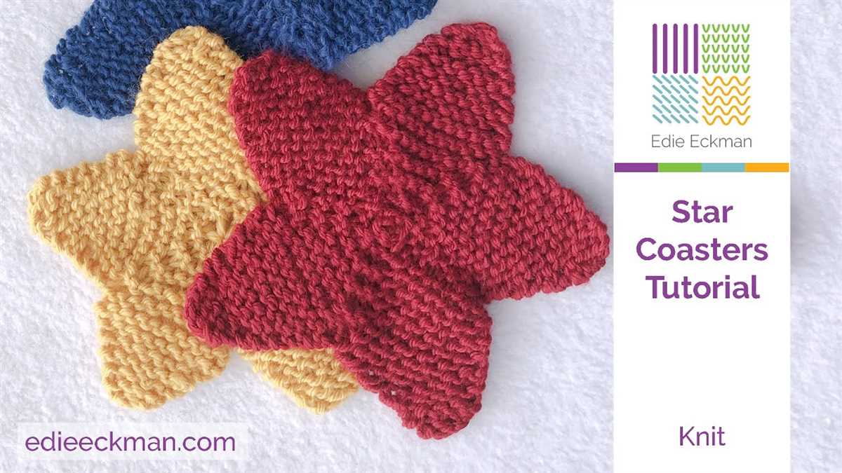 Free patterns for knitted coasters