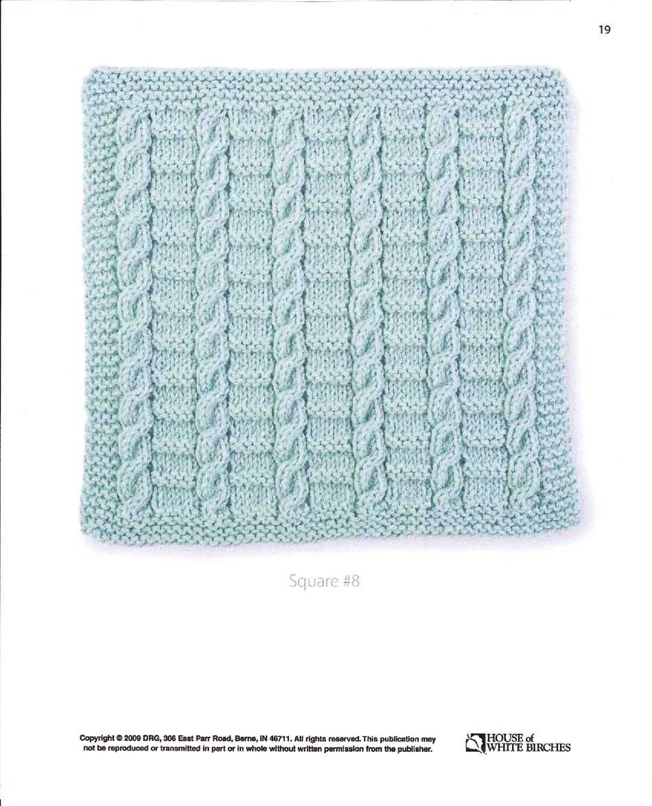 12 inch knitted square patterns