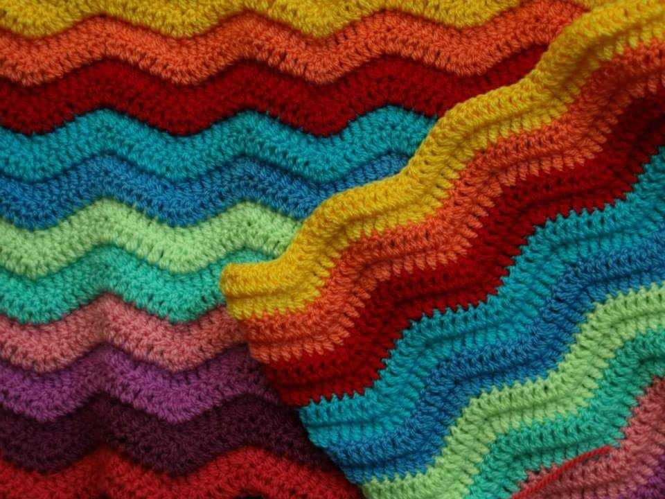 Jigsaw blanket knitting pattern