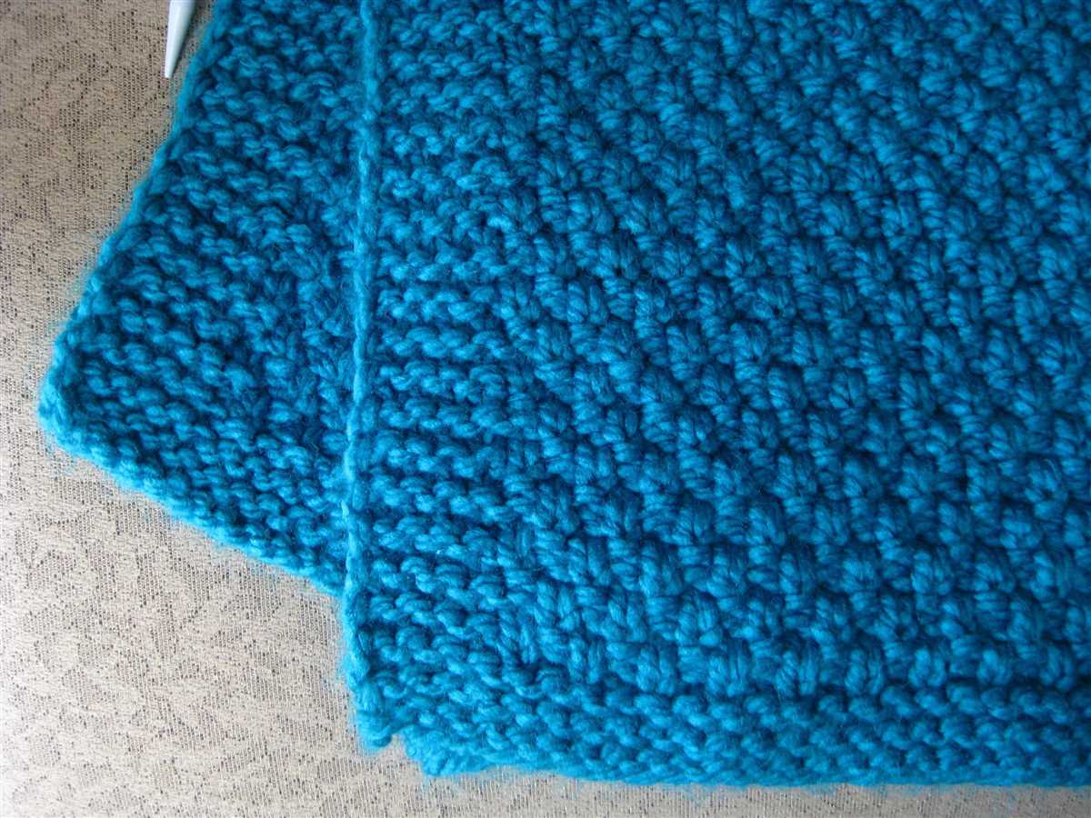 Moss stitch baby blanket free pattern knit