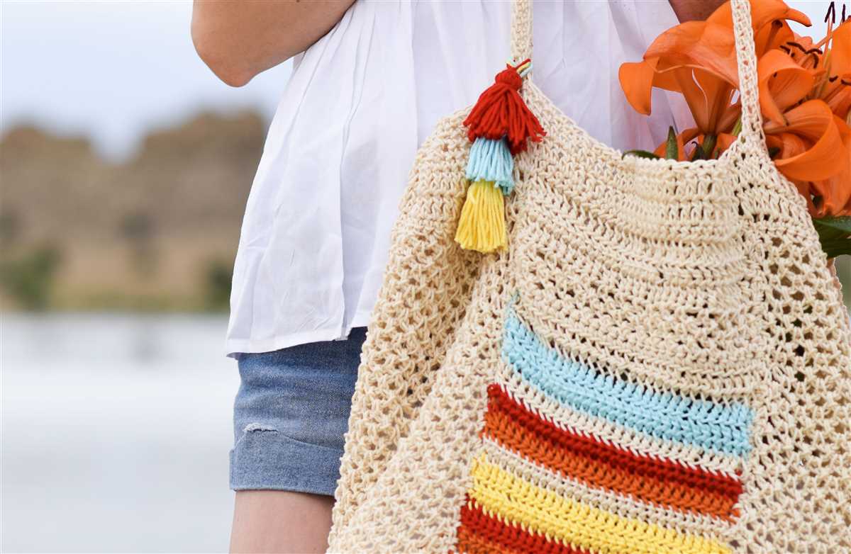 Knit beach bag pattern