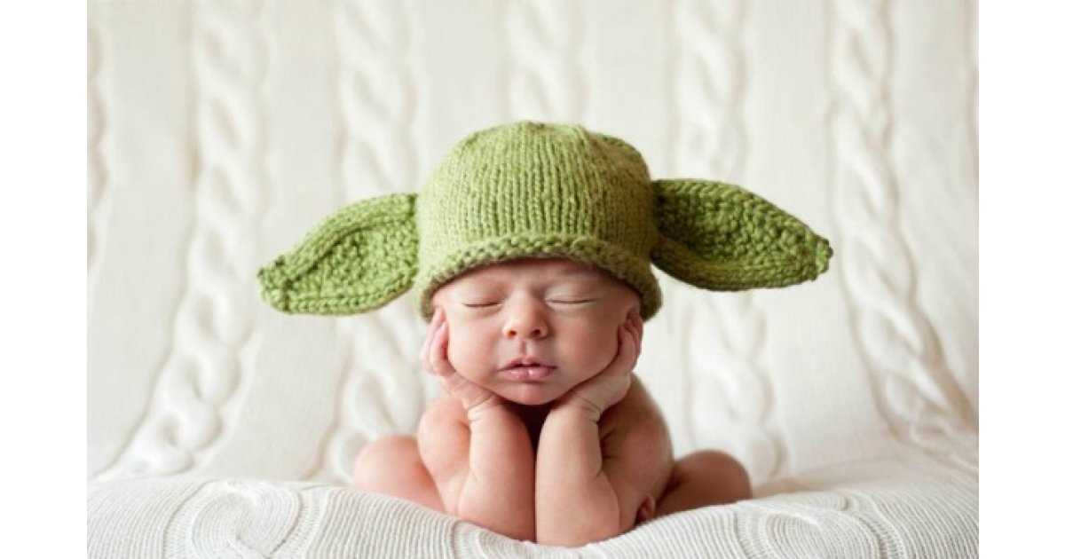 Yoda hat knitting pattern