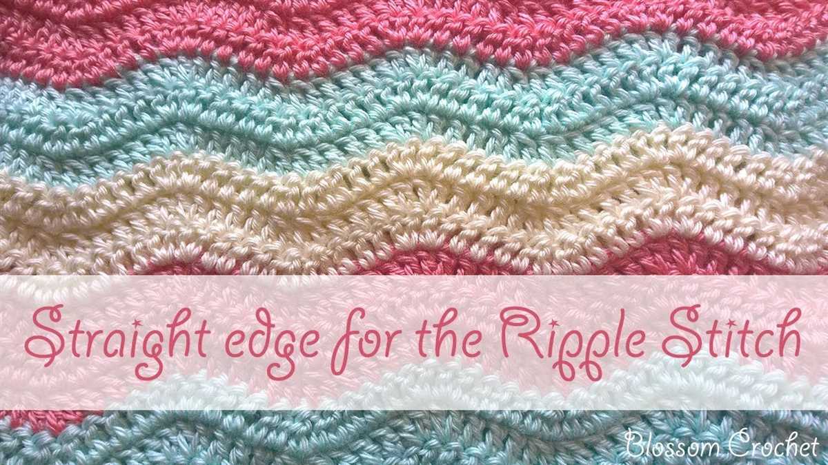 Knit ripple stitch pattern