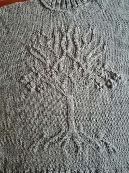 Tree of life aran knitting pattern