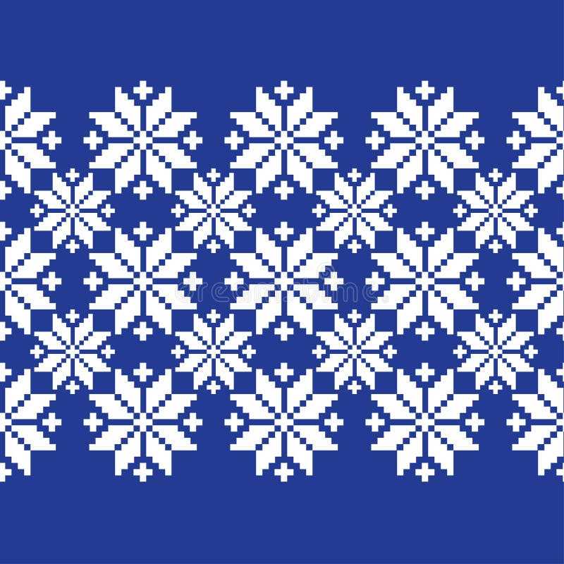 Norwegian snowflake knitting pattern