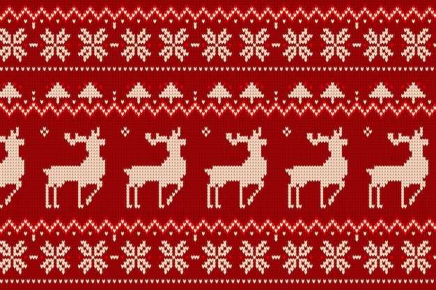 Ugly christmas sweater knit pattern