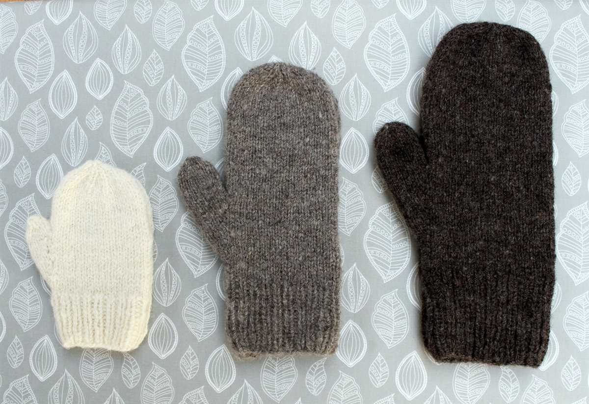 Flap mittens knitting pattern