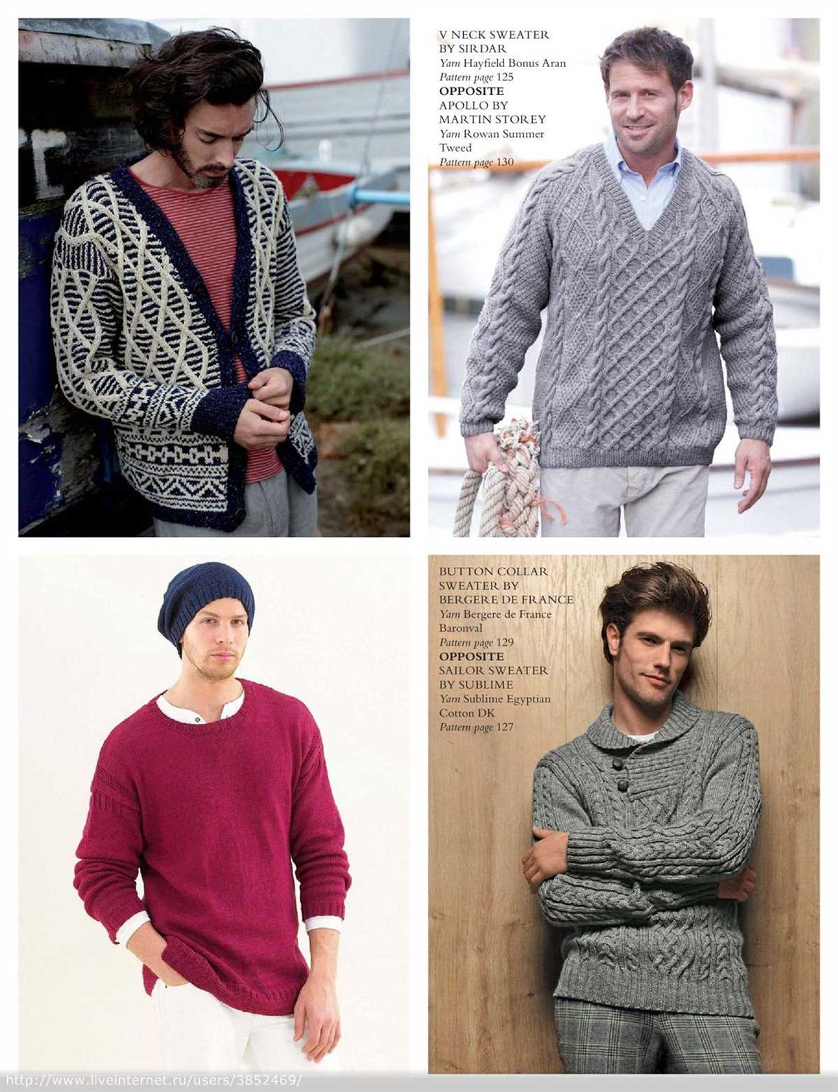 Free knitting patterns for men's jackets