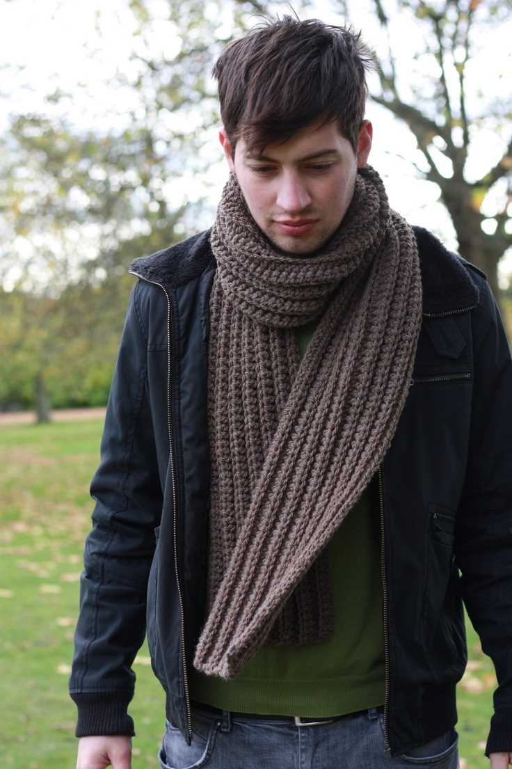 Mens knit scarf pattern