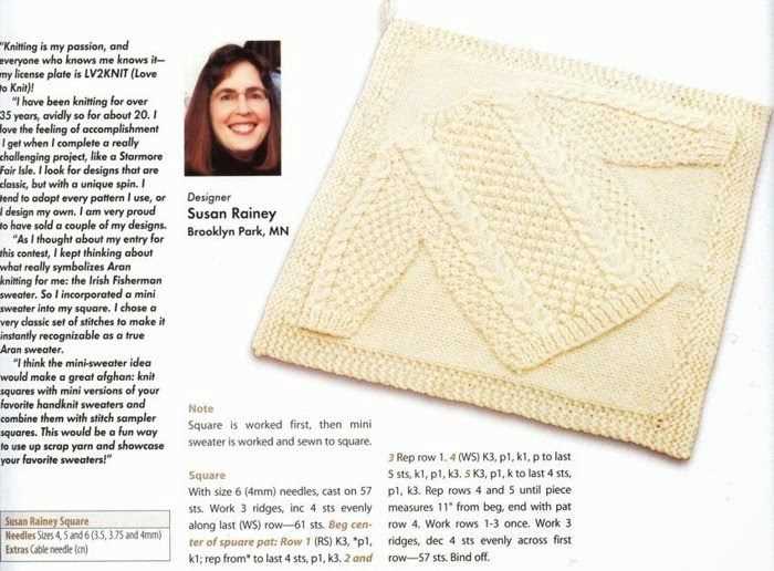 Knitting sampler squares free pattern