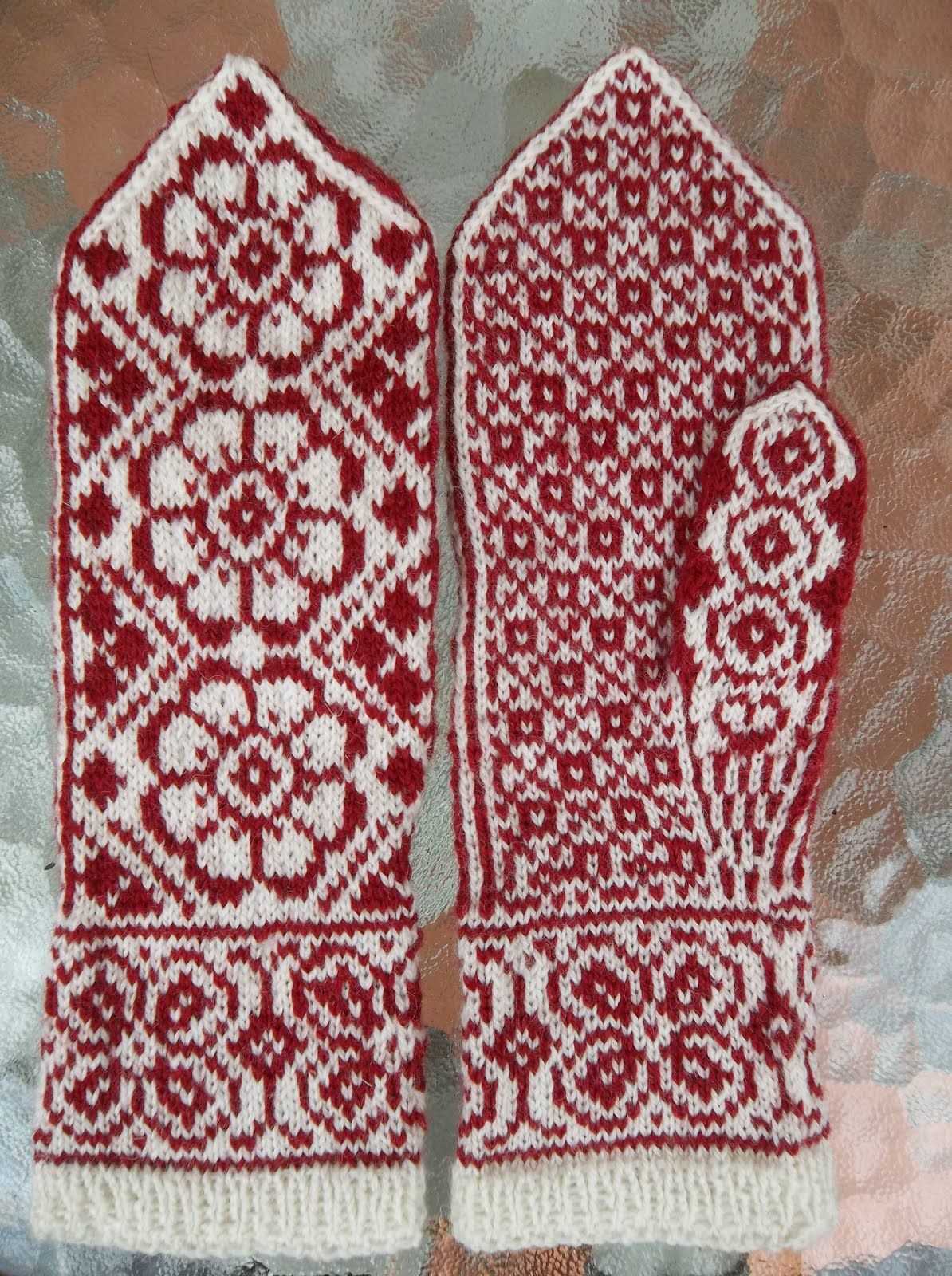 Icelandic mittens knitting pattern