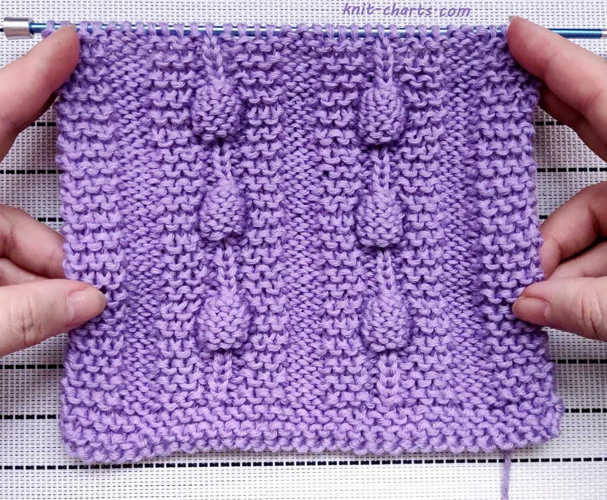 Sand stitch knit pattern