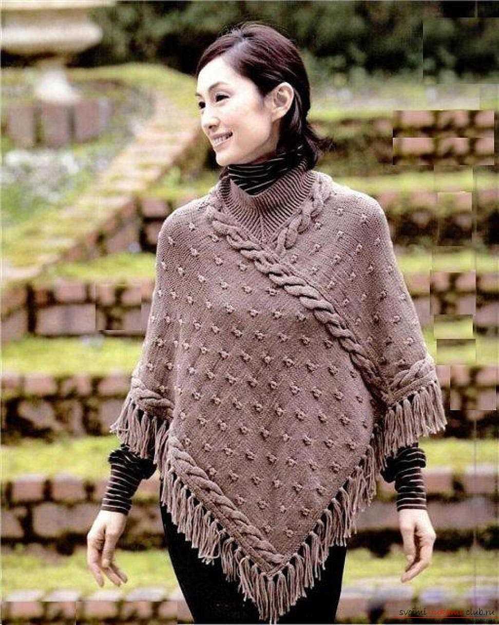 Poncho knitting pattern