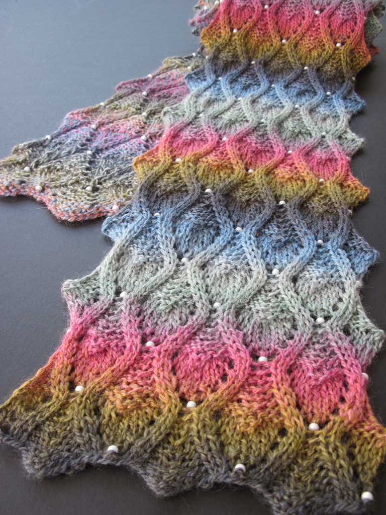 Argyle scarf knitting pattern